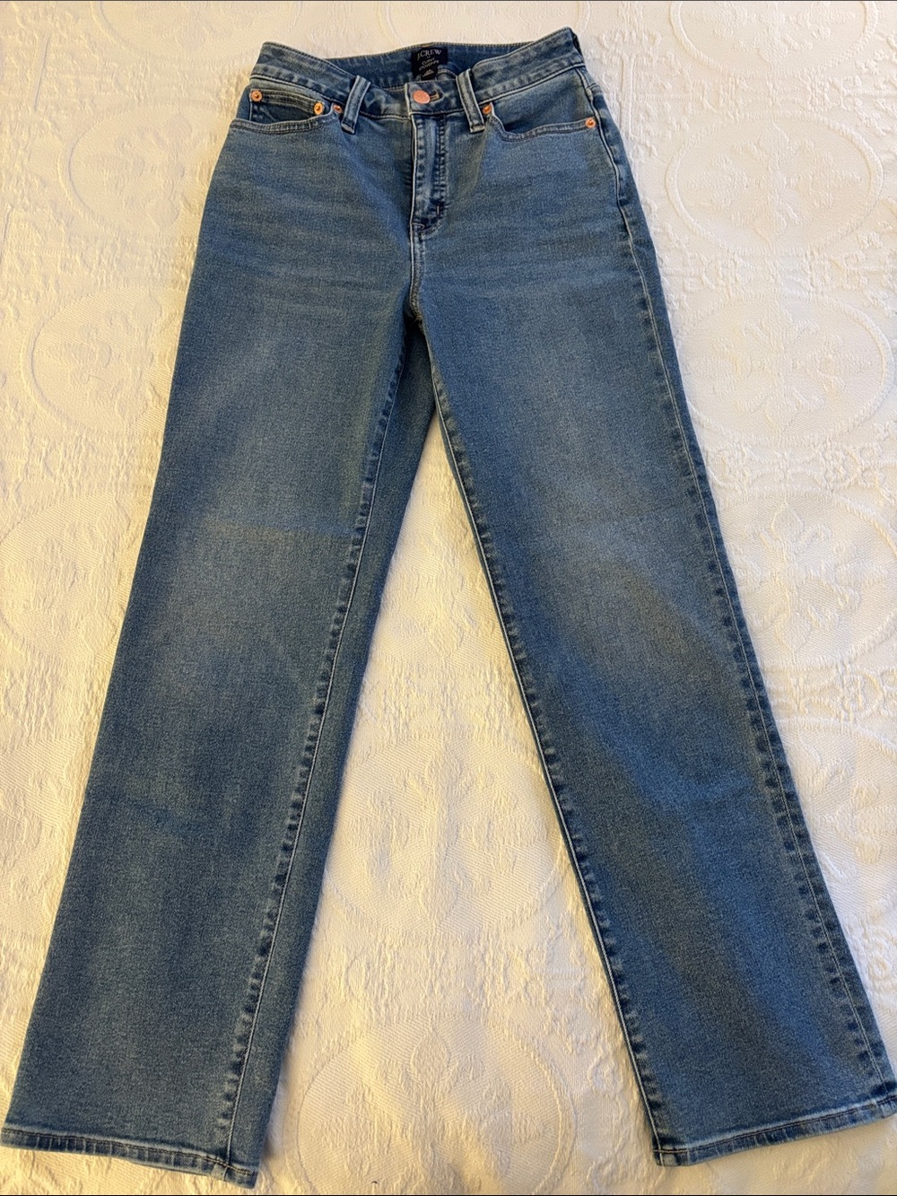 J. Crew curvy stovepipe Women’s Jeans in Medium Blue